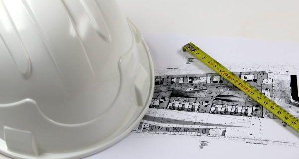 Casque de chantier, plan, métre